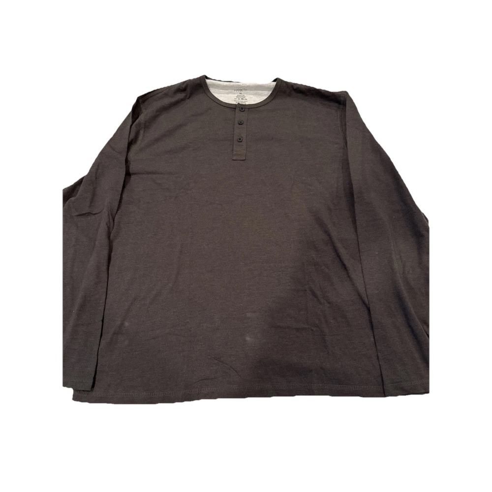 Harbeth Men's casual slim fit long sleeve active sports gym T-shirt XL
